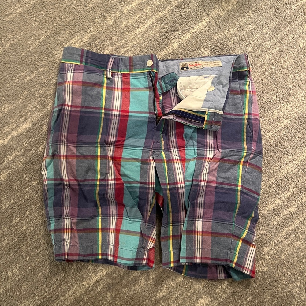 Ralph Lauren Colorful Plaid Dress Shorts